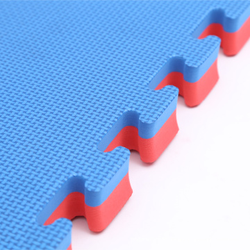 Jigsaw Interlocking Eva Mats - Rouge / Bleu, 1 mx 1 mx 40 mm